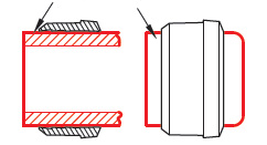 no visible bite edge