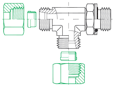 14-S Swivel Elbow Conn. EVWR BSP/BSPT: 1/2 Inch